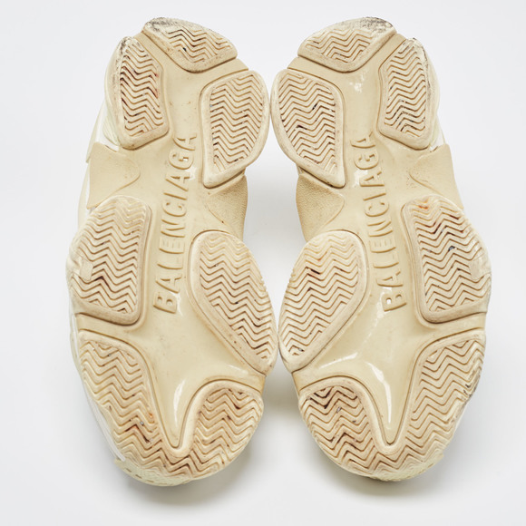 Balenciaga Tricolor Mesh and Leather Triple S Sneakers Size 41 - Picture 5 of 8